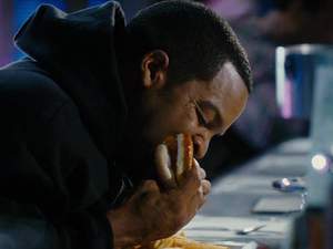 Ice Cube is the winner of the international In Da Hood Bratwurst Eatin' Contest